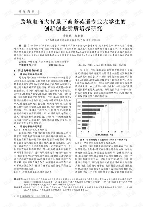 电子商务专业学生英语